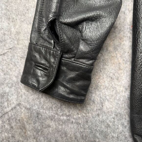Fitz Wright Leather Jacket Womens Size XL Black 100% Leather *see description* - Picture 5 of 13